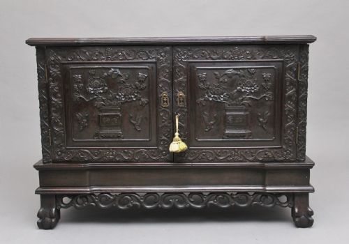 19th Century Chinese Carved Cabinet