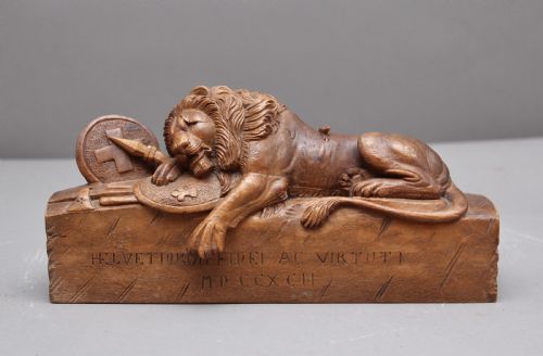 19th Century Carving of the Lion of Lucerne