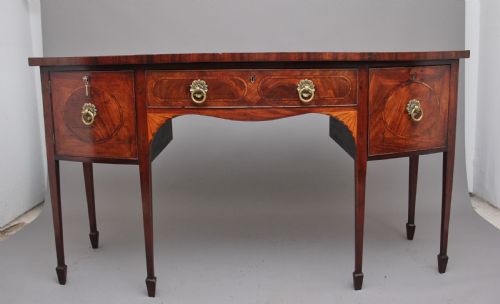 Early 19th Century Inlaid Mahogany Bow Front Sideboard