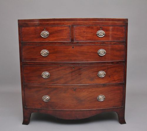 Early 19th Century Mahogany Bowfront Chest