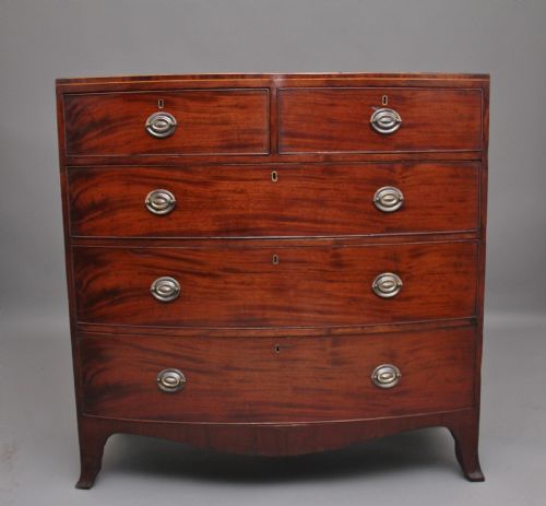 Early 19th Century Mahogany Bowfront Chest