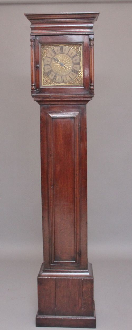 17th Century Oak Longcase Clock