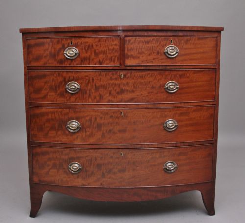 Early 19th Century Mahogany Bowfront Chest
