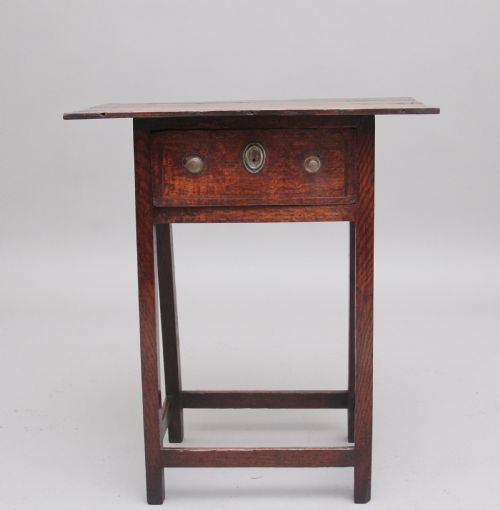 Early 19th Century Oak Side Table