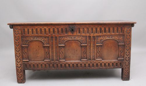 Early 18th Century Oak Coffer