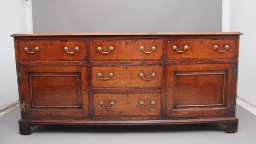Large 18th Century Oak Dresser Base