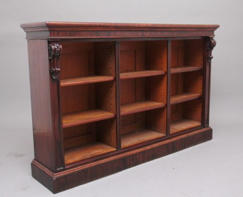 Early 19th Century Open Bookcase