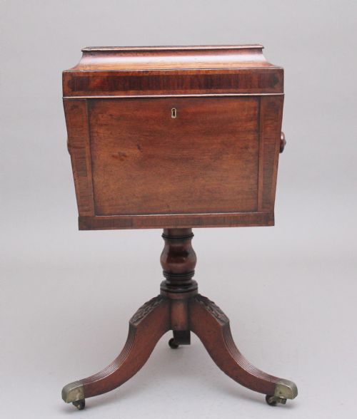 EARLY 19TH CENTURY MAHOGANY TEAPOY - ADDITIONAL PHOTO 5