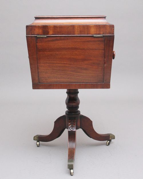 EARLY 19TH CENTURY MAHOGANY TEAPOY - ADDITIONAL PHOTO 7