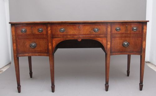 19th Century Mahogany Serpentine Sideboard