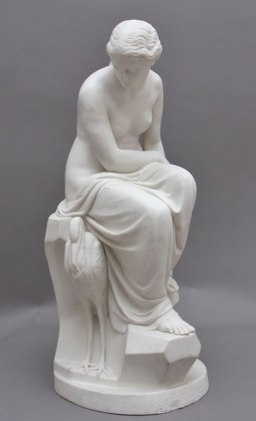 19th Century Parian Figure of Solitude