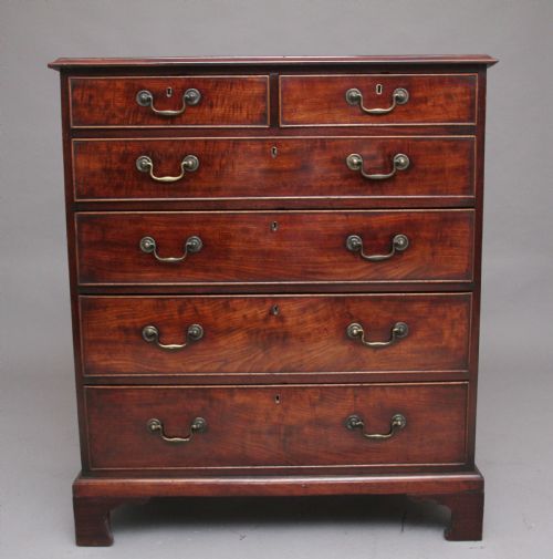 Tall 18th Mahogany Chest of Drawers