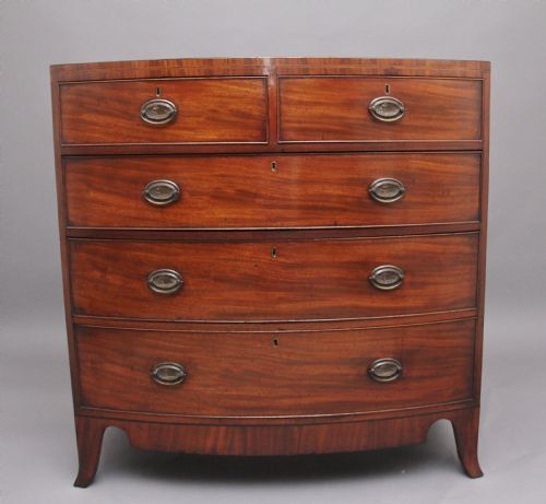 Early 19th Century Mahogany Bowfront Chest