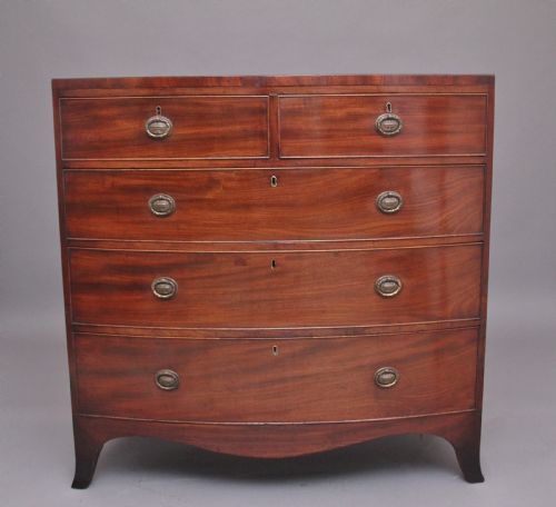 Early 19th Century Mahogany Bowfront Chest