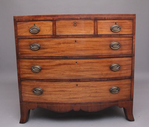 Early 19th Century Mahogany Bowfront Chest
