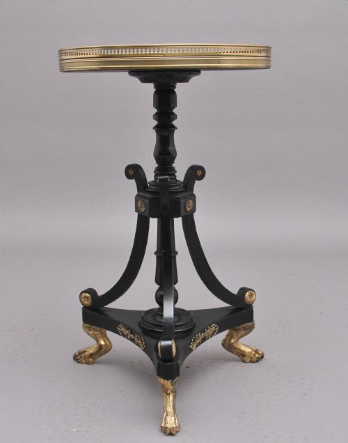 19th Century Mahogany and Ebonised Occasional Table