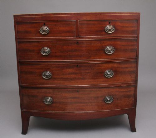 Early 19th Century Mahogany Bowfront Chest