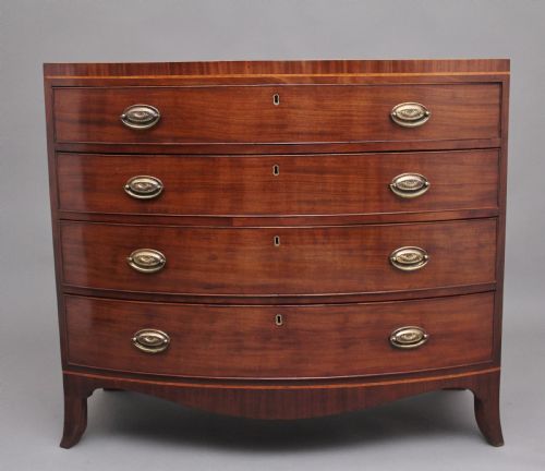 Early 19th Century Mahogany Bowfront Chest of Drawers