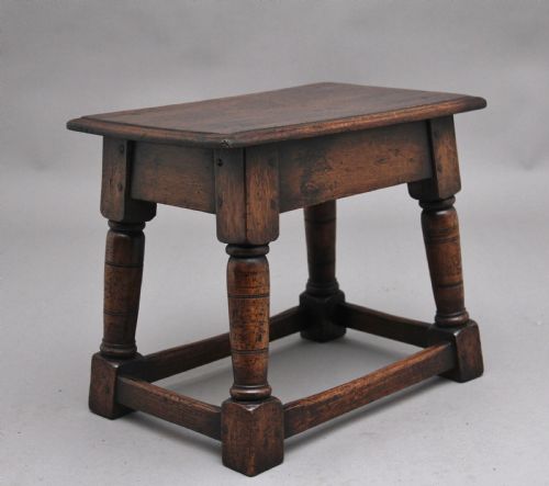 Early 20th Century Oak Joint Stool