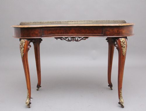 19th Century Burr Walnut Writing Table