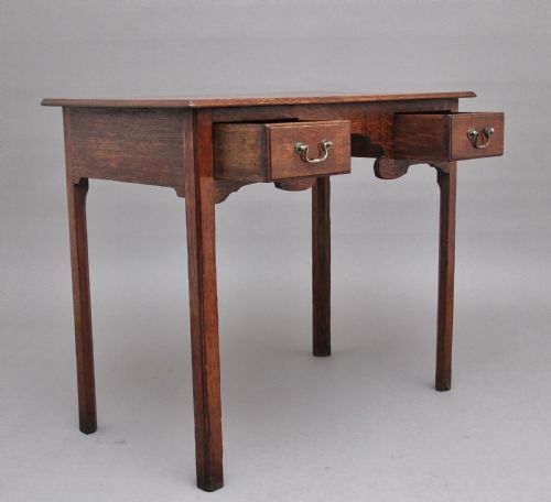 EARLY 19TH CENTURY OAK LOWBOY - ADDITIONAL PHOTO 3