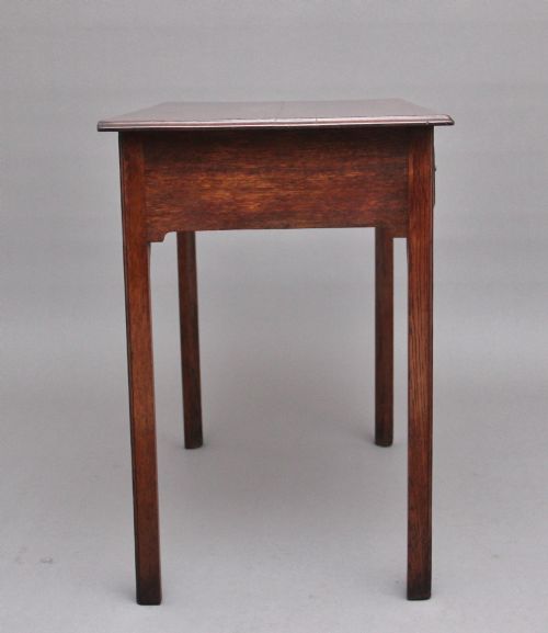EARLY 19TH CENTURY OAK LOWBOY - ADDITIONAL PHOTO 5