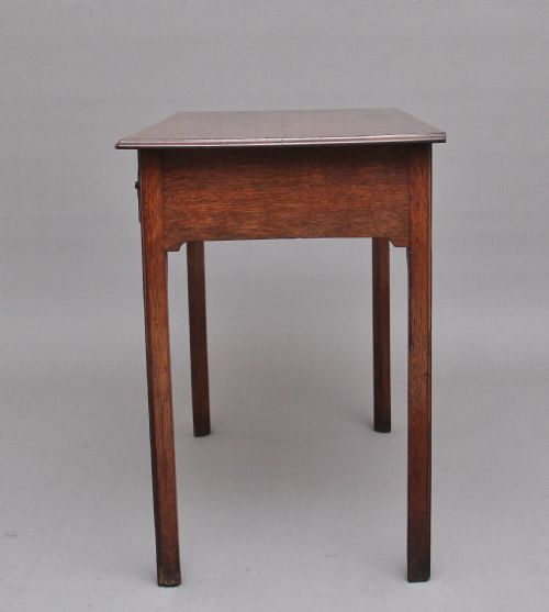 EARLY 19TH CENTURY OAK LOWBOY - ADDITIONAL PHOTO 7