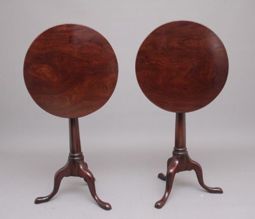 Pair of 18th Century Mahogany Lamp Tables