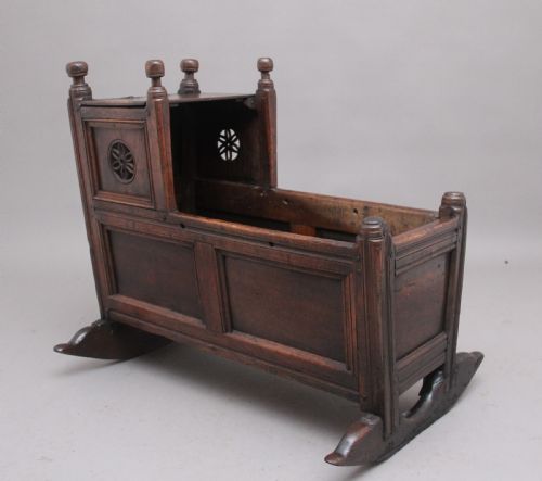 17th Century Oak Cradle