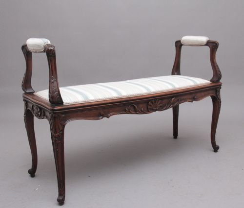 19th Century Walnut Window Seat