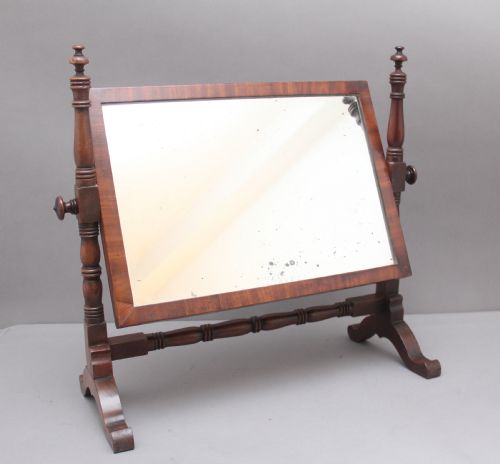19th Century Mahogany Toilet Mirror
