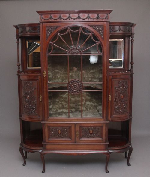19th Century Mahogany Display Cabinet