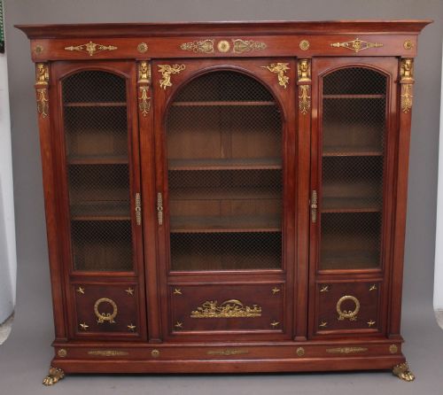 19th Century French Mahogany Bookcase