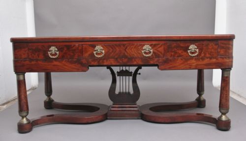 A Large and Impressive Freestanding French 19th Century Antique Mahogany Console Table