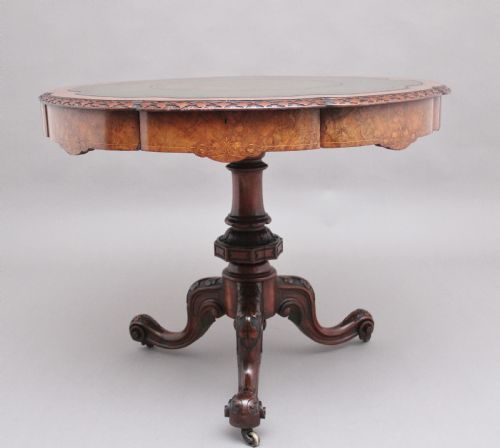 19th Century Walnut Drum Table