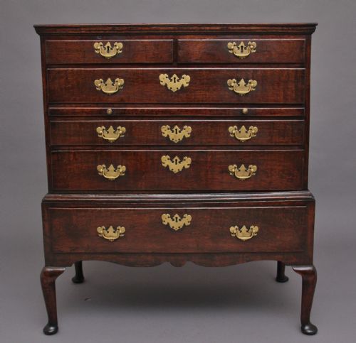 18th Century Oak Chest on Stand