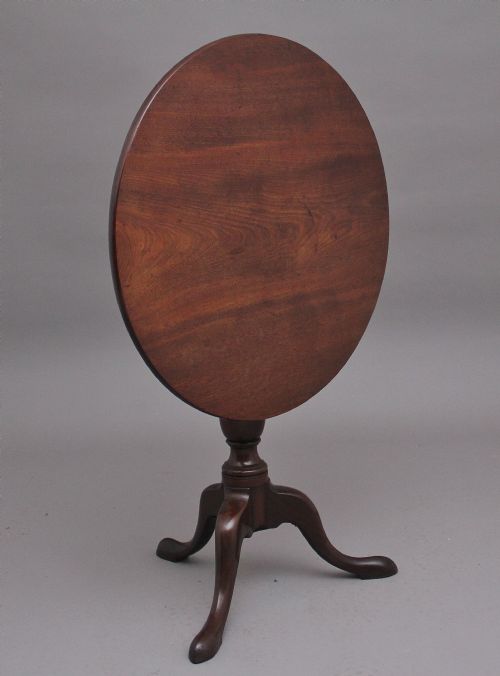 18th Century Antique Mahogany Tripod Table