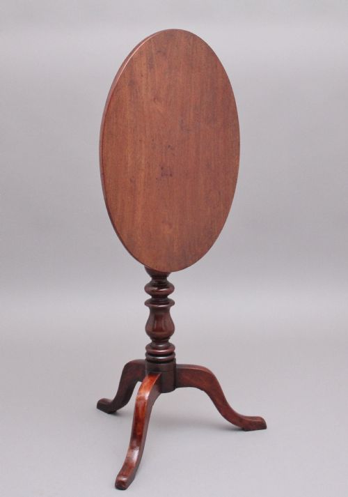 19th Century Mahogany Tilt Top Occasional Table
