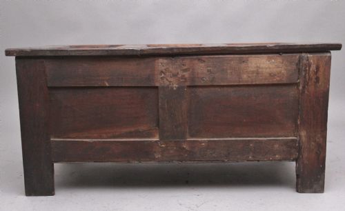 17TH CENTURY ANTIQUE CARVED OAK COFFER - ADDITIONAL PHOTO 6