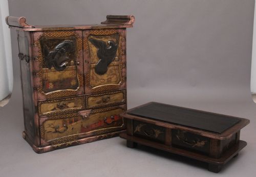 19TH CENTURY JAPANESE GILT LACQUERED CABINET - ADDITIONAL PHOTO 7