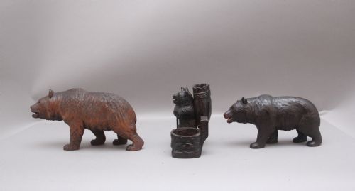 A SET OF THREE 19TH CENTURY BLACK FOREST CARVINGS - ADDITIONAL PHOTO 8