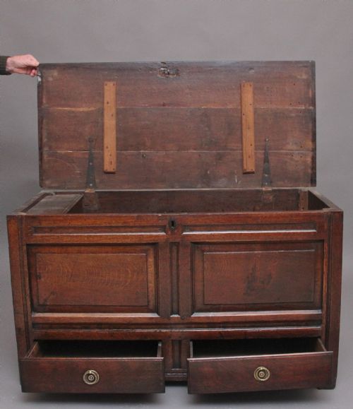 18TH CENTURY OAK MULE CHEST - ADDITIONAL PHOTO 3