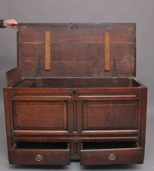 18TH CENTURY OAK MULE CHEST - ADDITIONAL PHOTO 4