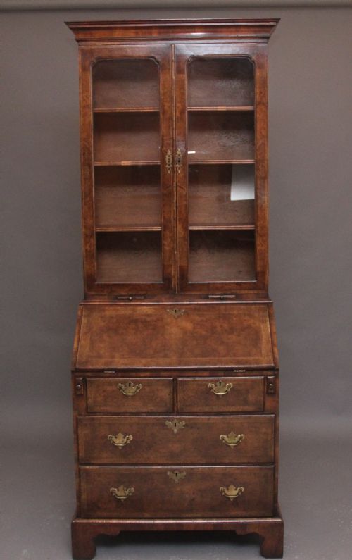 Early 20th Century Walnut Bureau Bookcase