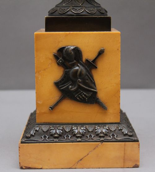 PAIR OF EARLY 19TH CENTURY BRONZE URNS - ADDITIONAL PHOTO 9