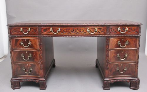 Early 20th Century Mahogany Desk in the Chippendal Style