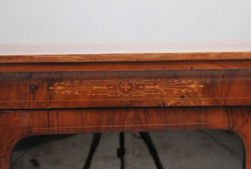 19TH CENTURY WALNUT AND MARQUETRY PIER CABINET - ADDITIONAL PHOTO 8