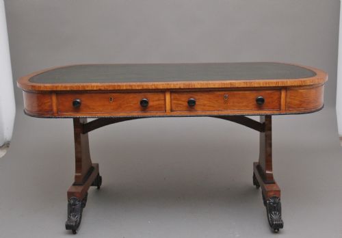 A Superb Quality Early 19th Century Oak Partners Writing Desk