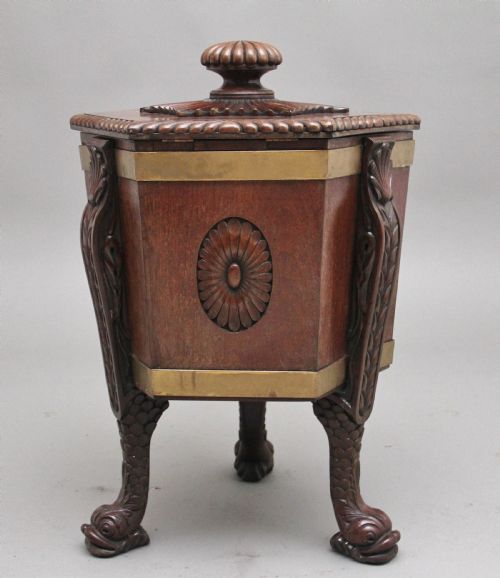 EARLY 20TH CENTURY MAHOGANY WINE COOLER IN THE REGENCY STYLE - ADDITIONAL PHOTO 4