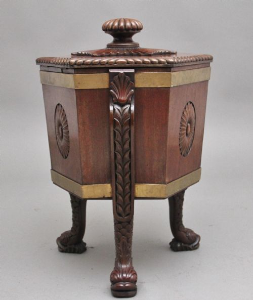 EARLY 20TH CENTURY MAHOGANY WINE COOLER IN THE REGENCY STYLE - ADDITIONAL PHOTO 5